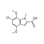 6-Chloro-4,7-dimethoxy-1-methylindole-2-carboxylic Acid