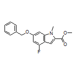 Methyl 6-(Benzyloxy)-4-fluoro-1-methylindole-2-carboxylate