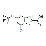 4-Chloro-6-(trifluoromethoxy)indole-2-carboxylic Acid