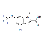 4-Chloro-1-methyl-6-(trifluoromethoxy)indole-2-carboxylic Acid