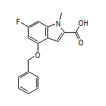 4-(Benzyloxy)-6-fluoro-1-methylindole-2-carboxylic Acid