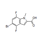 5-Bromo-4,7-difluoro-1-methylindole-2-carboxylic Acid