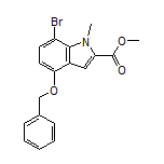 Methyl 4-(Benzyloxy)-7-bromo-1-methylindole-2-carboxylate