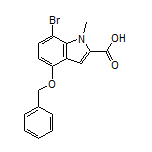 4-(Benzyloxy)-7-bromo-1-methylindole-2-carboxylic Acid