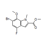 Methyl 6-Bromo-4-fluoro-7-methoxy-1-methylindole-2-carboxylate