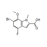 6-Bromo-4-fluoro-7-methoxy-1-methylindole-2-carboxylic Acid