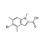 5-Bromo-1,4,6-trimethylindole-2-carboxylic Acid