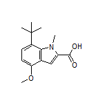 7-(tert-Butyl)-4-methoxy-1-methylindole-2-carboxylic Acid