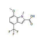 7-Methoxy-1-methyl-4-(trifluoromethyl)indole-2-carboxylic Acid