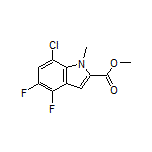 Methyl 7-Chloro-4,5-difluoro-1-methylindole-2-carboxylate