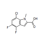 7-Chloro-4,5-difluoro-1-methylindole-2-carboxylic Acid