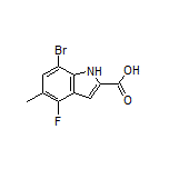 7-Bromo-4-fluoro-5-methylindole-2-carboxylic Acid