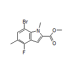 Methyl 7-Bromo-4-fluoro-1,5-dimethylindole-2-carboxylate