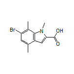 6-Bromo-1,4,7-trimethylindole-2-carboxylic Acid