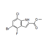 Methyl 5-Bromo-7-chloro-4-fluoroindole-2-carboxylate