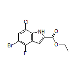 Ethyl 5-Bromo-7-chloro-4-fluoroindole-2-carboxylate