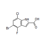 5-Bromo-7-chloro-4-fluoroindole-2-carboxylic Acid