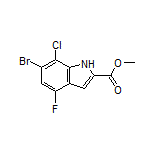 Methyl 6-Bromo-7-chloro-4-fluoroindole-2-carboxylate