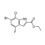 Ethyl 6-Bromo-7-chloro-4-fluoroindole-2-carboxylate