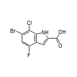 6-Bromo-7-chloro-4-fluoroindole-2-carboxylic Acid