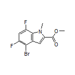 Methyl 4-Bromo-5,7-difluoro-1-methylindole-2-carboxylate