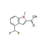 4-(Difluoromethyl)-1-methylindole-2-carboxylic Acid