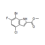 Methyl 7-Bromo-4-chloro-6-fluoroindole-2-carboxylate