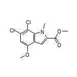 Methyl 6,7-Dichloro-4-methoxy-1-methylindole-2-carboxylate