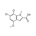 6,7-Dichloro-4-methoxy-1-methylindole-2-carboxylic Acid