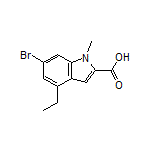 6-Bromo-4-ethyl-1-methylindole-2-carboxylic Acid