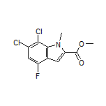 Methyl 6,7-Dichloro-4-fluoro-1-methylindole-2-carboxylate