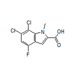 6,7-Dichloro-4-fluoro-1-methylindole-2-carboxylic Acid