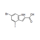 6-Bromo-4-iodoindole-2-carboxylic Acid