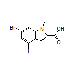 6-Bromo-4-iodo-1-methylindole-2-carboxylic Acid