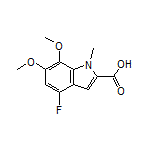 4-Fluoro-6,7-dimethoxy-1-methylindole-2-carboxylic Acid