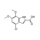 4-Chloro-6,7-dimethoxy-1H-indole-2-carboxylic Acid