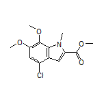 Methyl 4-Chloro-6,7-dimethoxy-1-methyl-1H-indole-2-carboxylate