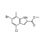 Methyl 6-Bromo-4-chloro-7-methyl-1H-indole-2-carboxylate