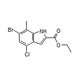 Ethyl 6-Bromo-4-chloro-7-methyl-1H-indole-2-carboxylate