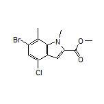 Methyl 6-Bromo-4-chloro-1,7-dimethyl-1H-indole-2-carboxylate