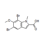 5,7-Dibromo-6-methoxy-1-methylindole-2-carboxylic Acid