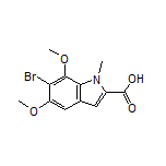 6-Bromo-5,7-dimethoxy-1-methylindole-2-carboxylic Acid