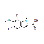 5,7-Difluoro-6-methoxy-1-methylindole-2-carboxylic Acid