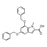 5,7-Bis(benzyloxy)-1-methylindole-2-carboxylic Acid