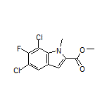 Methyl 5,7-Dichloro-6-fluoro-1-methylindole-2-carboxylate