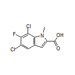 5,7-Dichloro-6-fluoro-1-methylindole-2-carboxylic Acid