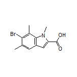 6-Bromo-1,5,7-trimethyl-1H-indole-2-carboxylic Acid