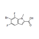 6-Bromo-5,7-difluoro-1-methylindole-2-carboxylic Acid