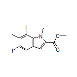 Methyl 5,7-Diiodo-1,6-dimethyl-1H-indole-2-carboxylate