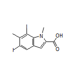 5,7-Diiodo-1,6-dimethyl-1H-indole-2-carboxylic Acid